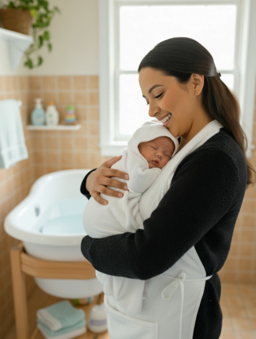 Coffret naissance – sortie de bain enfin simple et sans stress