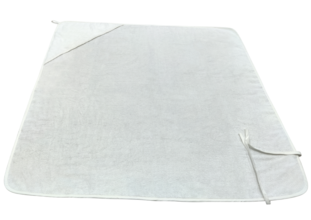 Cape de bain en bambou 500 gsm pour bébé, matière douce et premium.